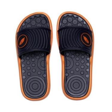 Imagem de Chinelo Slide Infantil Mormaii Quiver Pro Marinho/laranja-Masculino