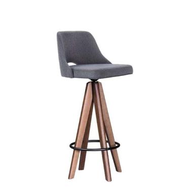 Imagem de Banqueta Alta Giratória BQ009 Cinza Cercatto