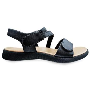 Imagem de Sandália Feminina Usaflex Couro Tira Ajustável Conforto-Feminino