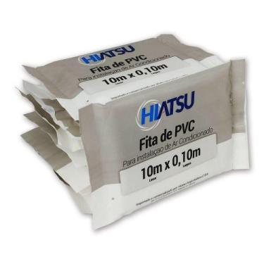 Imagem de Fita Pvc S-adesivo 100mm X 10m Para Tubo 10 Unidades - Hiatsu