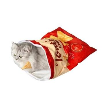 Imagem de Brinquedo Túnel Para Gatos De Halloween Com 6 Designs De Padrões Gourm