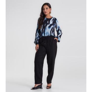 Imagem de Calça Endless Tencel Twill Feminina Preto, GG, Preto