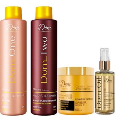 Imagem de Progressiva Dom Cosméticos One Two Professional Mascara Óleo - Dom Cos