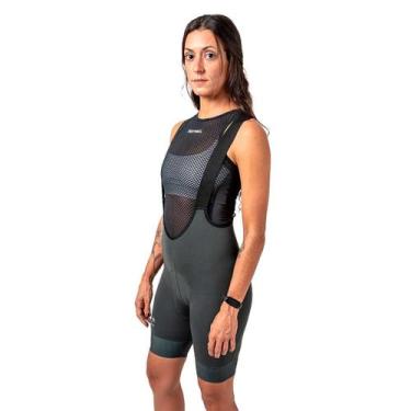 Imagem de Bretelle Feminino Apex 2025 Esportivo Anatômico Nomad, Verde e preto, 