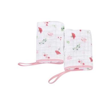 Imagem de Babete Soft Dengo Rosa - 100% Algodão - 20cm x 40cm - MINASREY