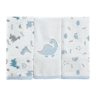 Imagem de BABETE BUBLIM MALHAS DINO - Kit com 3 Unidades