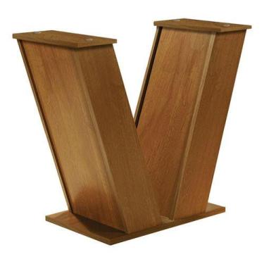 Imagem de Base para Mesa Retangular MDF Formato V até 160cm Resistente Moderna S