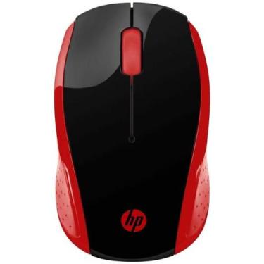 Imagem de Mouse Sem Fio HP 200 Sensor Óptico 1000 DPI Ambidestro Conexão 2.4GHz 