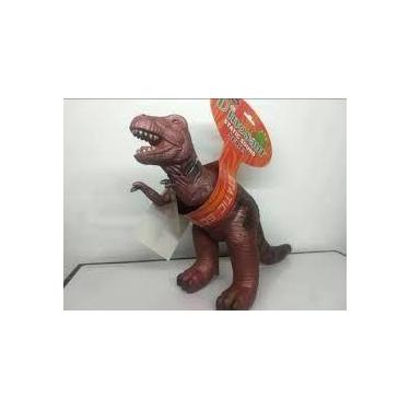 Imagem de Dinossauro Brinquedo Emborrachado Emite Som Ruídos Divertido - Mundo