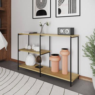 Imagem de Aparador Industrial Artesania 120cm Console para Sala Jantar Hall Entrada Decoração - P...