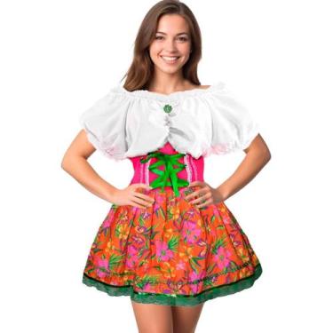 Imagem de Fantasia Vestido Festa Junina Anarrie Adulto Feminino de Luxo - Fantas