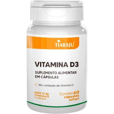 Imagem de Vitamina D3 2000UI 60 Cápsulas Softgel Tiaraju Imunidade-Unissex