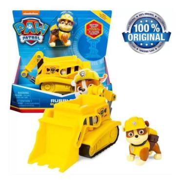 Imagem de Veiculo Rubble Bulldozer Patrulha Canina Carrinho Brinquedo - Sunny