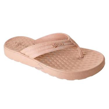 Imagem de Chinelo feminino dijean nuvem ortopédico antiderrapante leve, Nude, 35