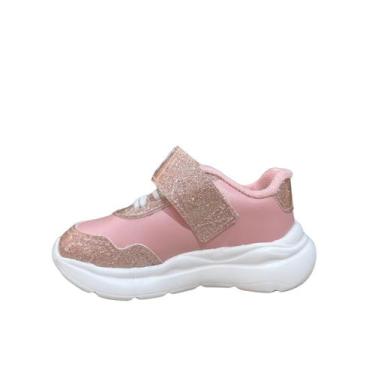 Imagem de Tênis Infantil Molekinha 2738 Rosa Estrela Conforto Menina, Rosa, 18, 