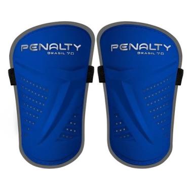 Imagem de Caneleira Esportiva Futebol Penalty Brasil 70, Azul, UN