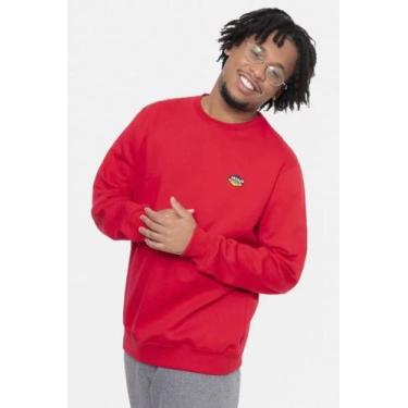 Imagem de Blusa de Moletom Fatal Surf Gola Careca Básico Trend Be More, Vermelho