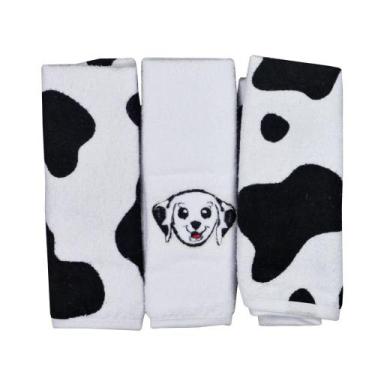 Imagem de Toalha de Boca Baby Joy Kit 3 Peças Cachorrinho - Era Uma Vez