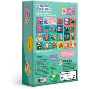Imagem de Jogo de memória mundo fofinho 24 peças colorido bda toyster novo, Unic