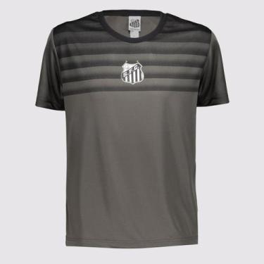 Imagem de Camisa Santos Moss Infantil Cinza - Braziline, 8 ANOS