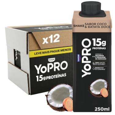 Imagem de YoPRO Bebida Láctea UHT Coco com Batata-Doce 15g de proteínas 250ml - 12 unidades