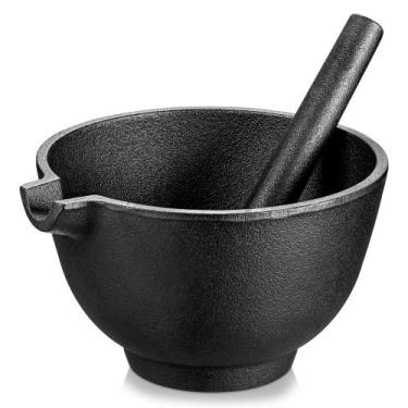 Imagem de Pilão e Socador Velaze de Ferro Fundido 3 Xícaras 16,5 cm