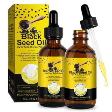 Imagem de Óleo de Semente Preta YIEEGCM 60ml Kit com 2 Unidades Prensado a Frio