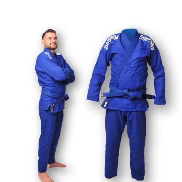 Imagem de Kimono Jiu Jitsu Azul Invictus Classic - Kimonos Invictus, A2