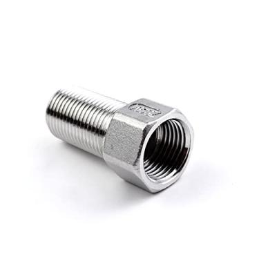 Imagem de 1/2 'DN15 BSP Macho x Fêmea Barril Bocal de Aço Inoxidável Conector Conector Junta Adaptador Comprimento 50 / 100mm, 1pcs DN15, Comprimento 32mm
