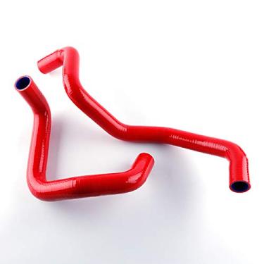 Imagem de LUXERAD Tubo de refrigeração de 3 camadas de 4,5 mm de desempenho de silicone para YO TA CELICA GT/GT-S/ZZ T230 00-05 (vermelho)