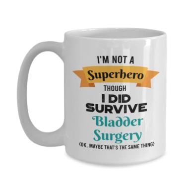 Imagem de Caneca Survivor de Cirurgia da Bexiga - Presente para Survivor de Cirurgia da Bexiga - I'm Not a Superhero Though I Did Survive Bladder Surgery - Caneca de café de 445 ml