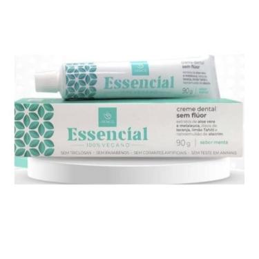 Imagem de Creme Dental Essencial, sem Flúor, 100% Vegano, Sem Triclosan, Sem Parabenos, Sem Corantes Artificiais, Sem Teste em Animais