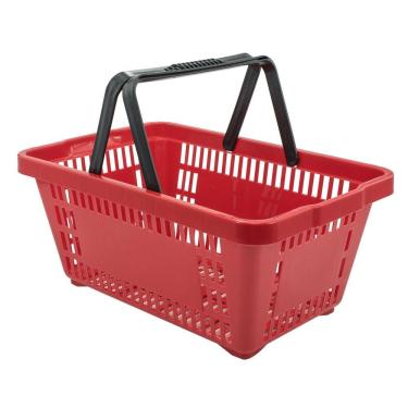 Imagem de Cesto de Compras D100 Dellaplast 16l 45x29x19 Vermelho