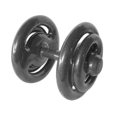 Imagem de Dumbbell Emborrachado Treinamento Funcional Academia 16Kg