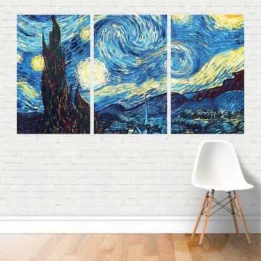 Imagem de Quadro Em Tela Canvas - Starry Night Noite Estrelada 125X65