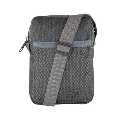 Imagem de Shoulder Bag Lenna's Bolsa Transversal Básica de Nylon B065 Cinza