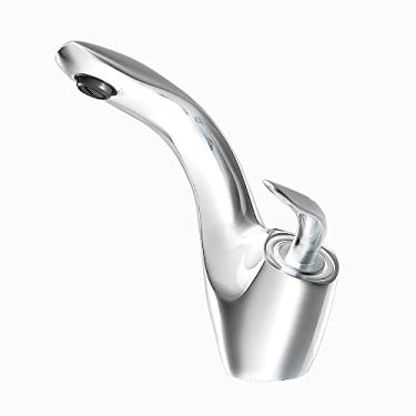 Imagem de Torneira de bacia de banheiro dourada/branca Torneira de banheiro preta de latão cinza torneira misturadora de pia quente & Torneira para Bacia de Cachoeira Fria,8