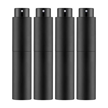 Imagem de Tekson 4 peças de 10 ml de perfume atomizador de viagem, recipientes recarregáveis de colônia, frasco vazio spray para tamanho mini pulverizador