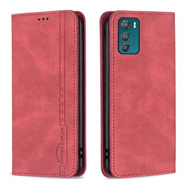 Imagem de For Motorola Moto G42 4G Magnetic RFID Blocking Anti-Theft Leather Phone Case