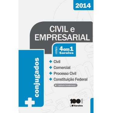 Imagem de Livro - Códigos 4 em 1 - Conjugados - Civil, Comercial, Processo Civil, Constituição Federal - 10ª Edição - 2014 - Saraiva