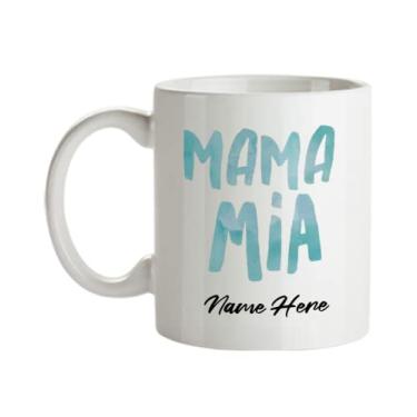 Imagem de SpreadPassion Caneca Personalizada Mama Mia, Caneca de Mamãe, 11 Onças, Cerâmica, Mug, Presente para Mamãe
