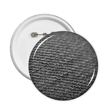 Imagem de Broche abstrato de tecido, linho, cinza, broches, emblema, acessório, decoração, 5 peças