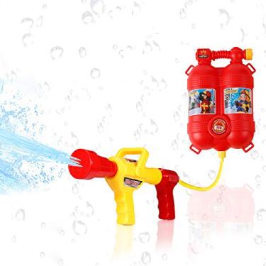 Imagem de Qudai Brinquedos de bombeiro Mochila Extintor de Brinquedo de Pulverização de Água com...