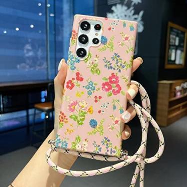 Imagem de Capa de cordão floral para Samsung Galaxy A22 A32 A52 A53 A22 A12 A13 5G S22 Ultra S20 FE S21 Plus Capa de silicone macio, 5, para A12 5G