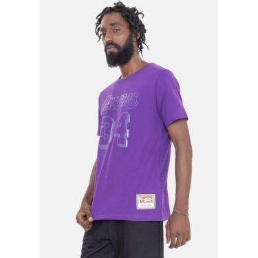 Imagem de Camiseta Mitchell & Ness Monochrome Los Angeles Lakers Shaquille O'nea
