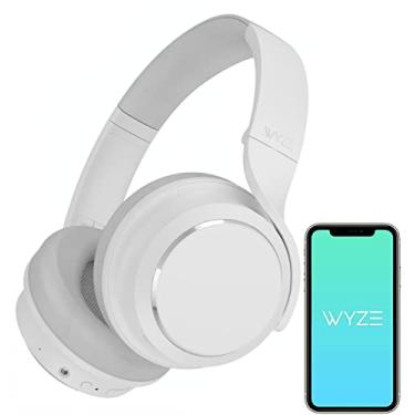 Imagem de WYZE Fones de ouvido com cancelamento de ruído, fones de ouvido sobre a orelha com cancelamento de ruído ativo, som de alta fidelidade, modo transparência, Alexa integrada, branco