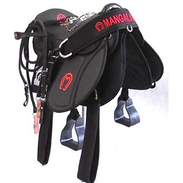 Imagem de Sela Mangalarga Australiana 16 Pol Preta Completa Arreata + Acessórios