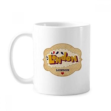 Imagem de Umbrella UK London Stamp British Mug Cerâmica Café Porcelana Caneca de Cerâmica