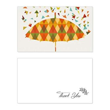 Imagem de Guarda-chuva com estampa de gotejamento de clima cartão de agradecimento aniversário aniversário agradecimento casamento