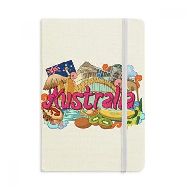 Imagem de Caderno de grafite da Kangaroo Harbour Bridge Austrália oficial de tecido rígido diário clássico